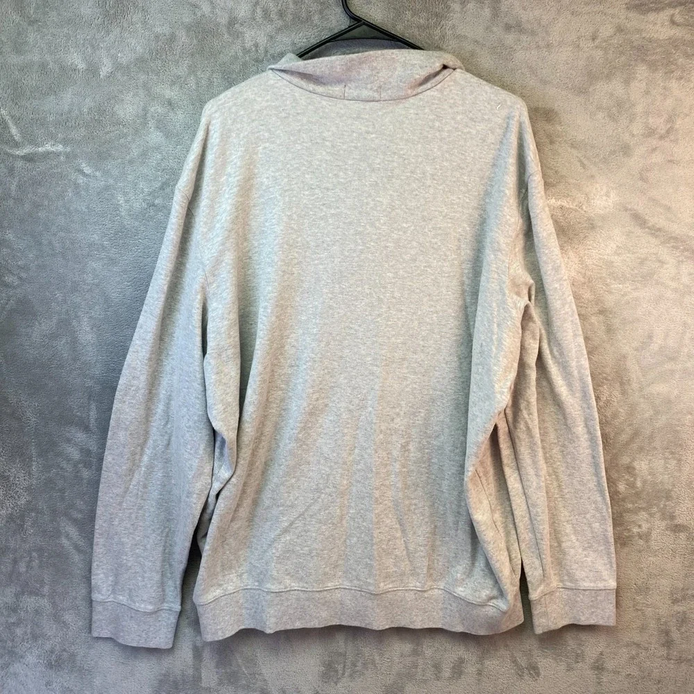 Polo Ralph Lauren Men's XXL Gray Big Pony Quarter Zip Sweatshirt